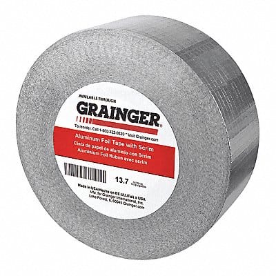 Foil Tape 2 in x 33 3/8 yd Aluminum PK54