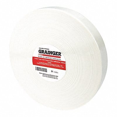 Foam Tape 15/32 in x 1/2 in White PK1296