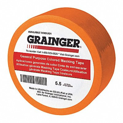 Masking Tape 3/4 W 60 yd L Orange PK48