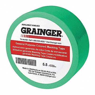 Masking Tape 1/4 W 60 yd L Green PK144