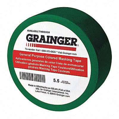 Masking Tape 1/4 W 60 yd L Green PK144