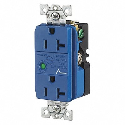 Receptacle Blue 20A Nylon 1.0 HP 125VAC