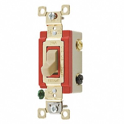 Wall Switch Ivory 3-Way Switch 1 to 2 HP