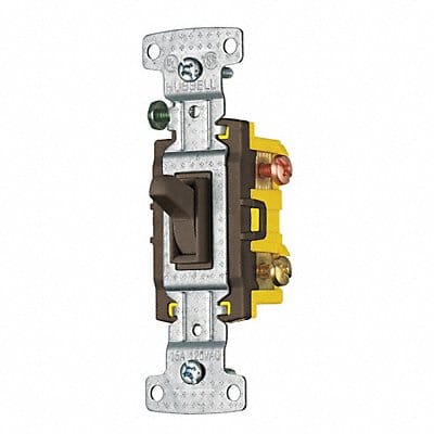 Wall Switch Brwn 15A 3-Way Switch 1/2 HP