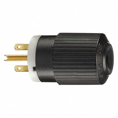 Blade Plug Black/White 2.0 HP 250VAC