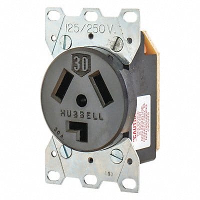 Receptacle 30A 2.0 HP 3 Poles 3 Wires