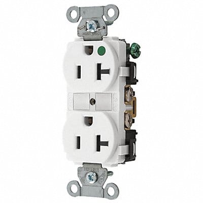 Receptacle White 20A 1.0 HP 2 Poles