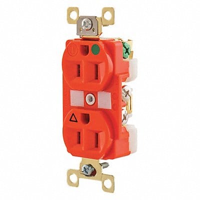 Receptacle Orange 15A 0.5 HP 2 Poles