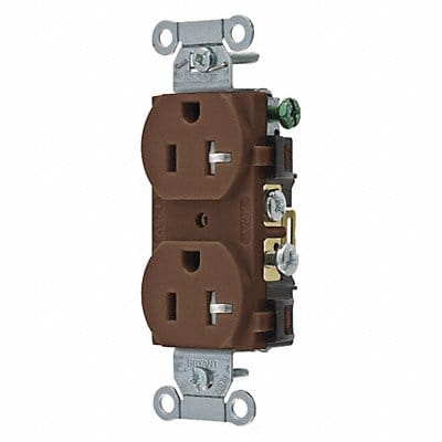 Receptacle Brown 2 Poles 3 Wires