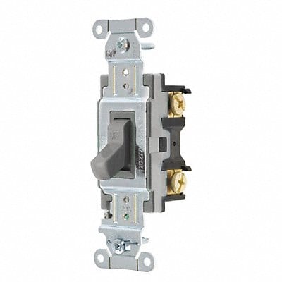 Wall Switch 20A Gray 1 HP 1-Pole Switch