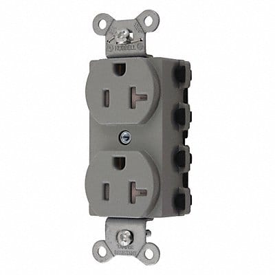 Receptacle Gray 20 A 2P3W Back 1PK