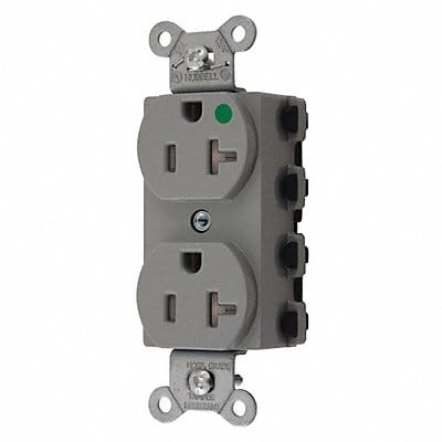 Receptacle Gray 20 A 2P3W Back 1PK