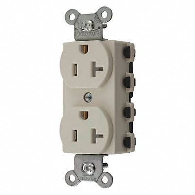 Receptacle Light Almond 3 Wires Nylon