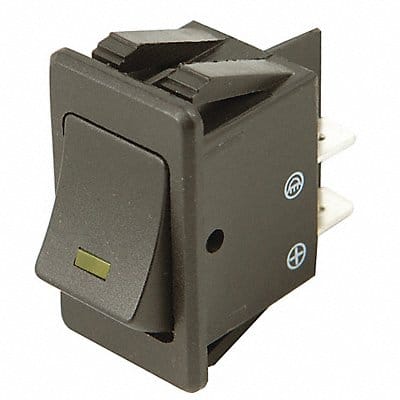 Rocker Switch 1/4 Male Terminal Black