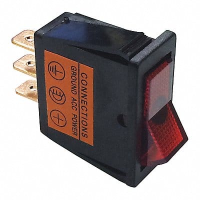 Rocker Switch SPST Red On/Off