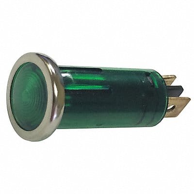 Stop/Turn/Tail Light Round Green 5/8 L