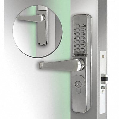 Mechanical Lockset Stainless Steel Lever