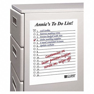 Dry Erase Sheet 11 H x 8-1/2 PK25