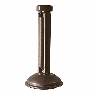 Fence Post and Base Brown 3 ft H