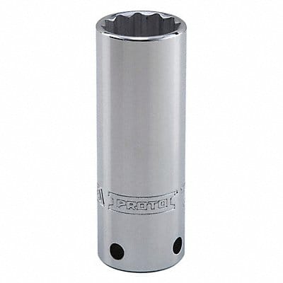 Socket Steel Chrome 13 mm