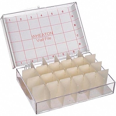 Vial Store Case Holds 24 Test Tubes PK6