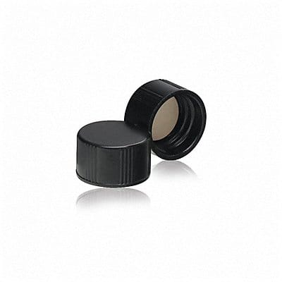 Cap 8 mm Dia Black PK200