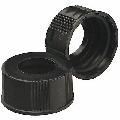 Cap 33 mm Dia Black PK200