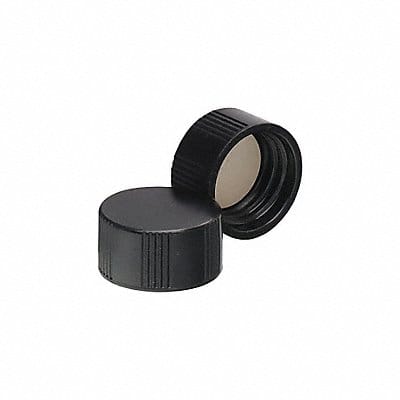 Cap 8 mm Dia Black PK1000