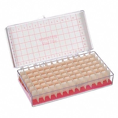 Vial Store Case Holds 60 Test Tubes PK6