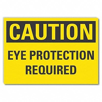 Eye Caution Rflctv Label 3.5inx5in