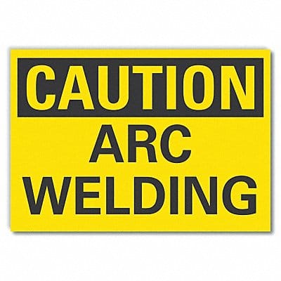 Welding Caution Rflct Label 7inx10in