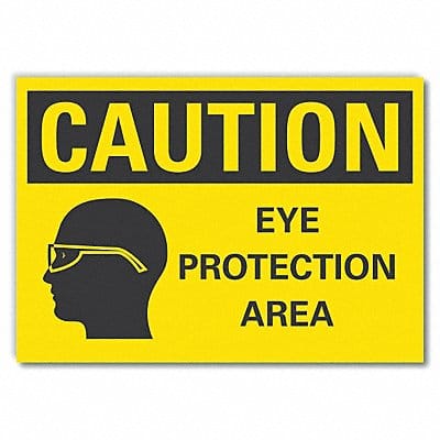 Eye Caution Rflctv Label 5inx7in