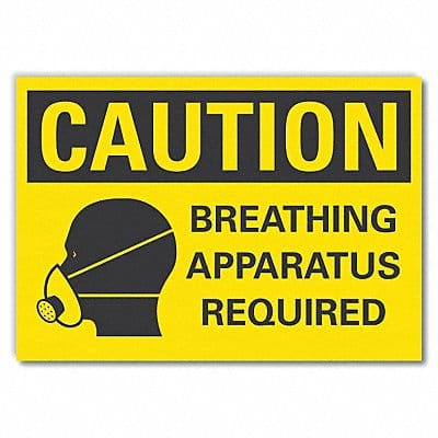 Breath Apparatus Rflct Label 10inx14in