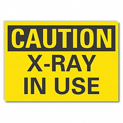 Radiation Caution Rflctv Label 3.5inx5in