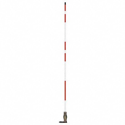 Hydrant Marker 5 ft Fiberglss White/Red