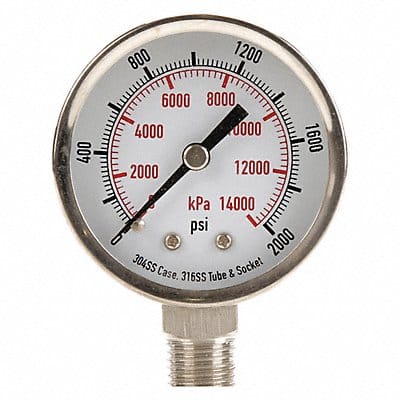 D1357 Pressure Gauge Test 2 In