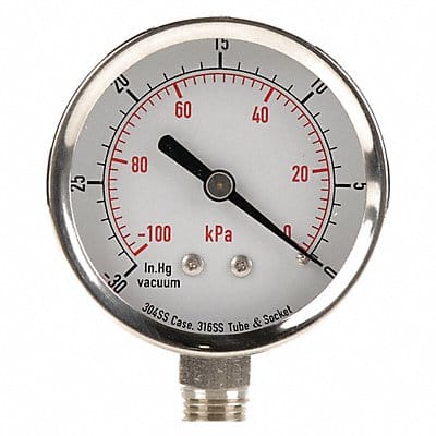 D1362 Vacuum Gauge Test 2-1/2 In