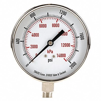 D1366 Pressure Gauge Test 3-1/2 In