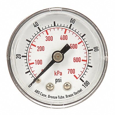 D1335 Pressure Gauge 0 to 100 psi 0 to 700 kPa