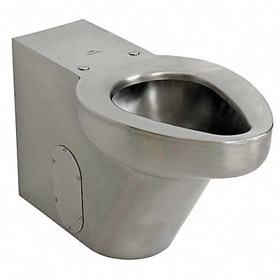 Prison Toilet SS Back Spud Floor Mount