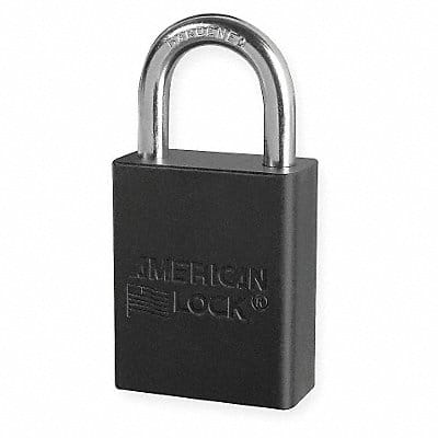 D1916 Lockout Padlock KD Black 1-7/8 H