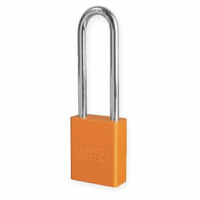 E0163 Lockout Padlock KD Orange 1-7/8 H