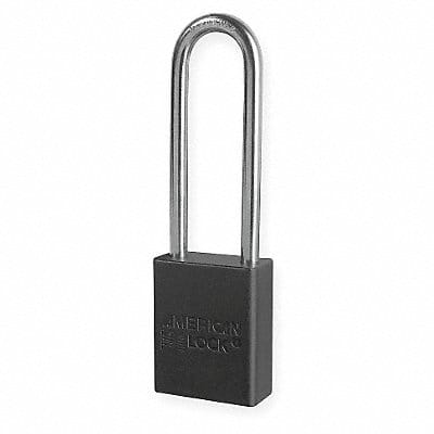 D8965 Lockout Padlock KA Black 1-7/8 H