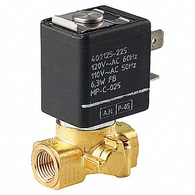 Solenoid Valve Brass NC Air Inert Gas