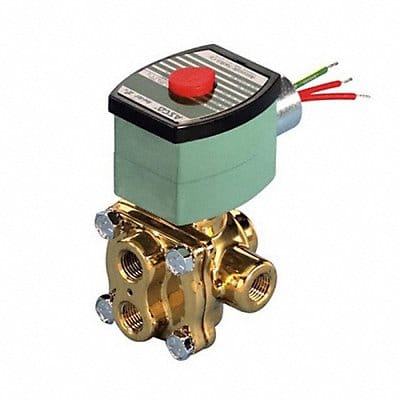 Solenoid Valve with ManualOperator Brass