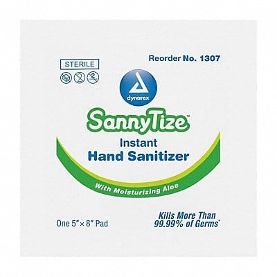 Hand Sanitizer Wipes Soft Pack 8 x 8