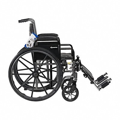 Wheelchair 300 lb 16 In Seat Silver/Navy