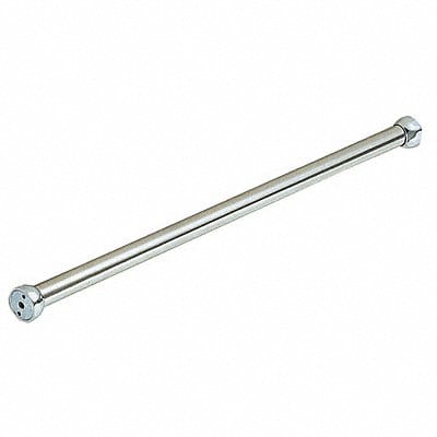 Shower Rod SS 42 in L Chrome Plated