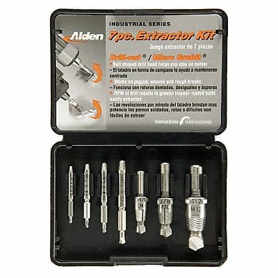 Screw Extractor Set 7pc HSS Plastic Case