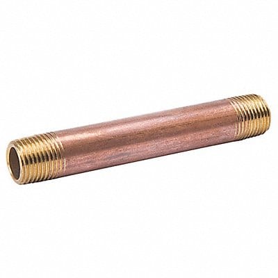 Nipple Red Brass 1 1/2 x 8 In